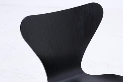 2er Set Vintage Stühle von Fritz Hansen der Serie 7 aus 1995 | Mid Century Stil Küchen Stuhl Esszimmerstühle Retro Schwarz