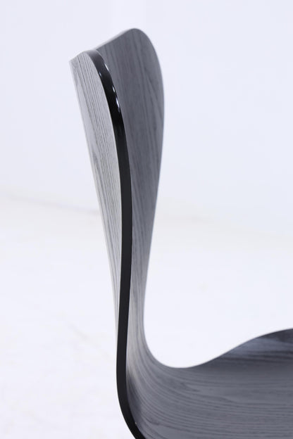 4er Set Vintage Stühle von Fritz Hansen der Serie 7 aus 1995 | Mid Century Stil Küchen Stuhl Esszimmerstühle Retro Schwarz