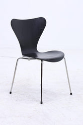 4er Set Vintage Stühle von Fritz Hansen der Serie 7 aus 1995 | Mid Century Stil Küchen Stuhl Esszimmerstühle Retro Schwarz