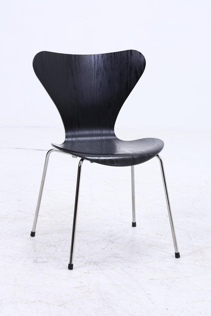 4er Set Vintage Stühle von Fritz Hansen der Serie 7 aus 1995 | Mid Century Stil Küchen Stuhl Esszimmerstühle Retro Schwarz