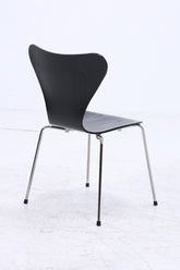 4er Set Vintage Stühle von Fritz Hansen der Serie 7 aus 1995 | Mid Century Stil Küchen Stuhl Esszimmerstühle Retro Schwarz