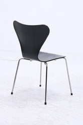 2er Set Vintage Stühle von Fritz Hansen der Serie 7 aus 1995 | Mid Century Stil Küchen Stuhl Esszimmerstühle Retro Schwarz