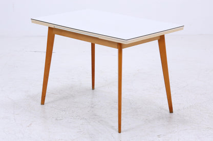 Klassischer Vintage Küchentisch 60er Jahre | Mid Century Esstisch Tisch Retro 70er Holz Resopal Ausziehbar