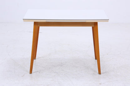 Klassischer Vintage Küchentisch 60er Jahre | Mid Century Esstisch Tisch Retro 70er Holz Resopal Ausziehbar