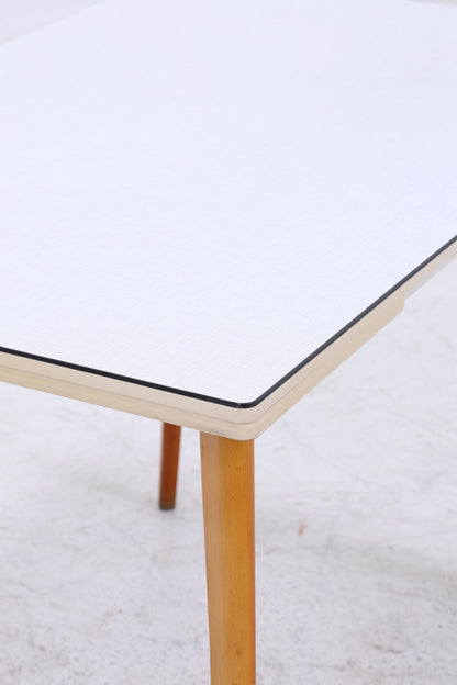 Klassischer Vintage Küchentisch 60er Jahre | Mid Century Esstisch Tisch Retro 70er Holz Resopal Ausziehbar