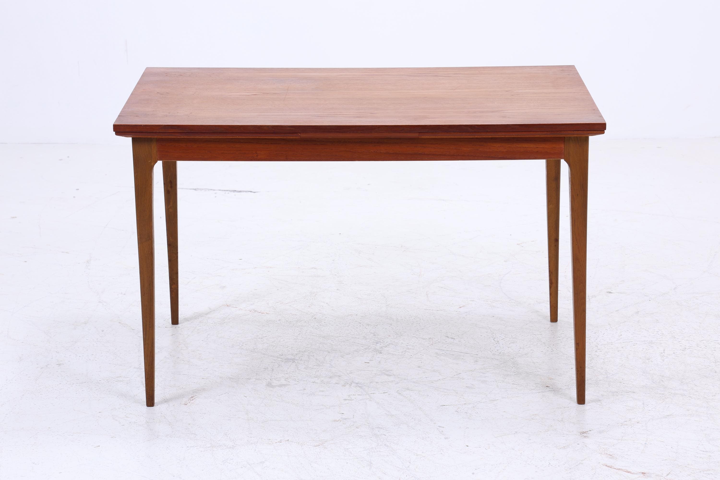 Vintage Teak Esstisch Danish Design | Mid-Century Ausziehbarer Küchentisch 1960er Teak Holz