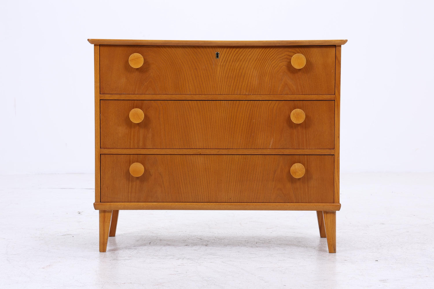 Mid Century Schubladen Kommode 60er | Vintage Schrank | Retro Holz Aufbewahrung