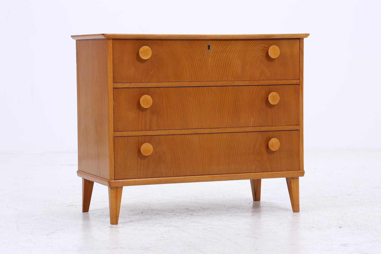 Mid Century Schubladen Kommode 60er | Vintage Schrank | Retro Holz Aufbewahrung