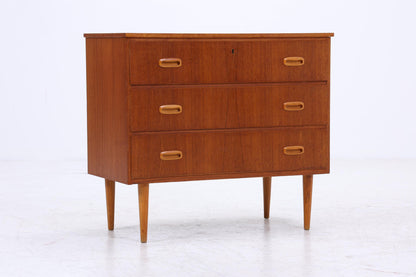 Vintage Teak Schubladen Kommode | Mid Century Schubladen Schrank | Holz Aufbewahrung 60er 70er Jahre