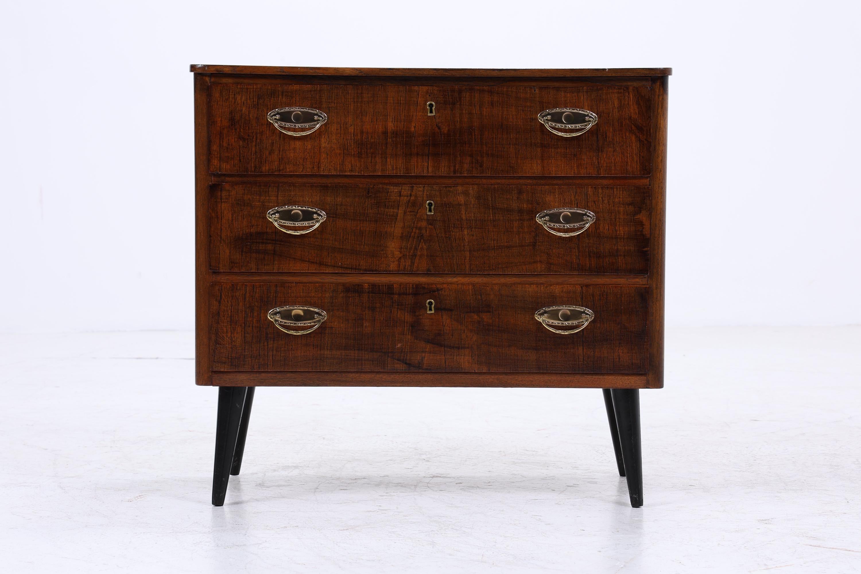 Vintage Schubladen Kommode | Mid Century Schubladen Schrank |  60er 70er Jahre Holz Aufbewahrung