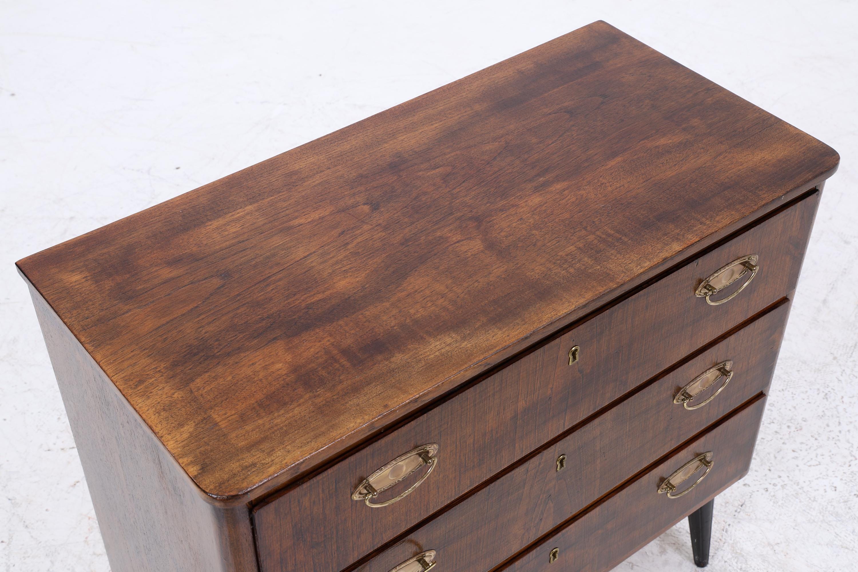 Vintage Schubladen Kommode | Mid Century Schubladen Schrank |  60er 70er Jahre Holz Aufbewahrung