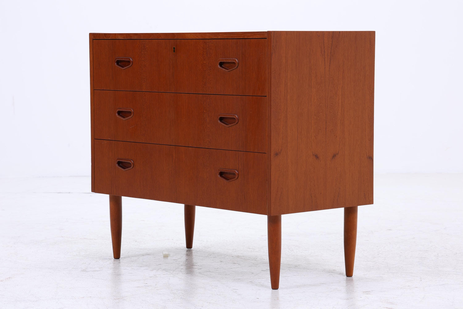 Vintage Teak Schubladen Kommode | Mid Century Schubladen Schrank | Holz Aufbewahrung 60er 70er Jahre