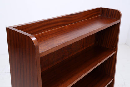 Vintage Mahagoni Bücherregal | Mid Century Regal mit Schubladen | 60er Retro Holz Aufbewahrung
