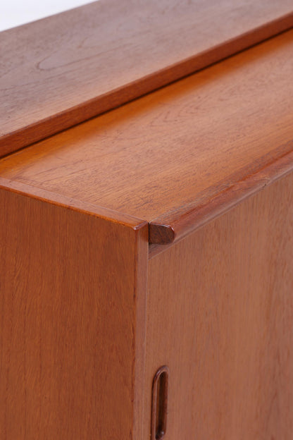 Vintage Teak Regal 60er Jahre | Mid Century Schank Sekretär Retro Holz Aufbewahrung