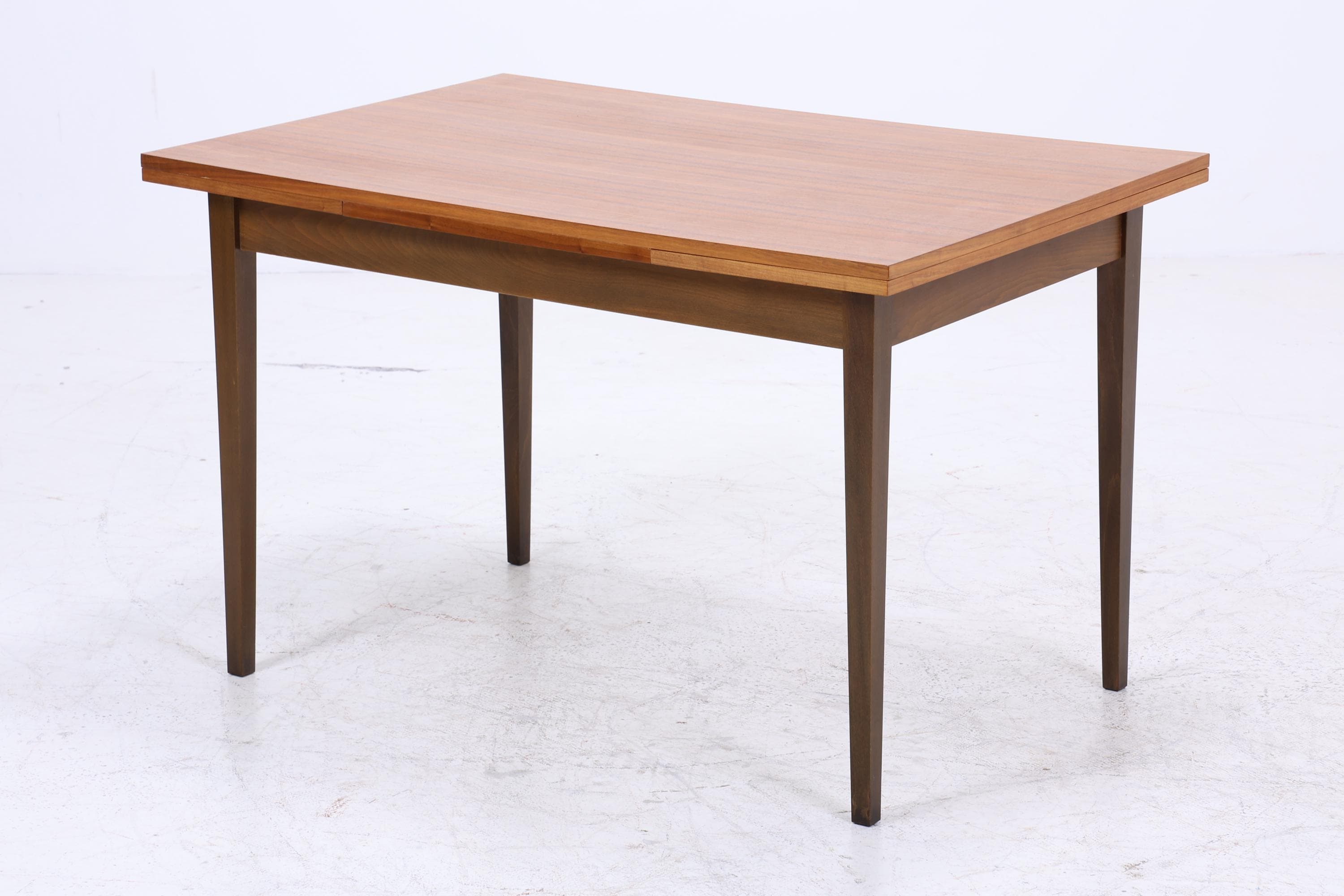 Vintage Esstisch | Mid-Century Ausziehbarer Küchentisch 1960er Holz