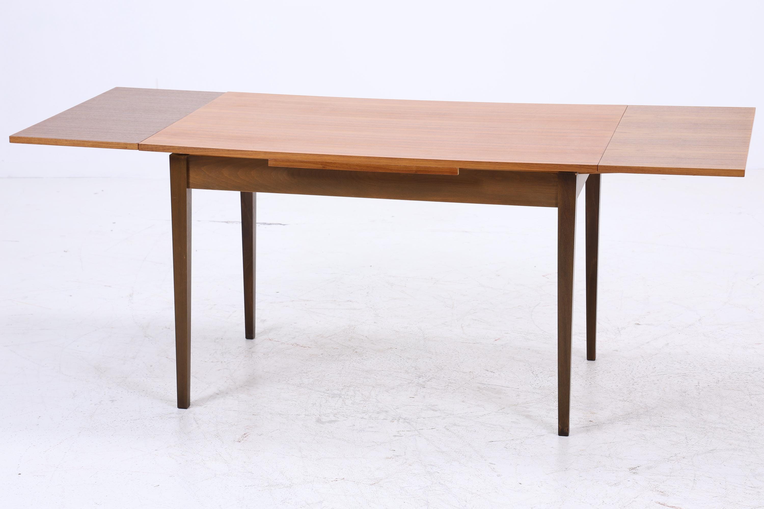 Vintage Esstisch | Mid-Century Ausziehbarer Küchentisch 1960er Holz