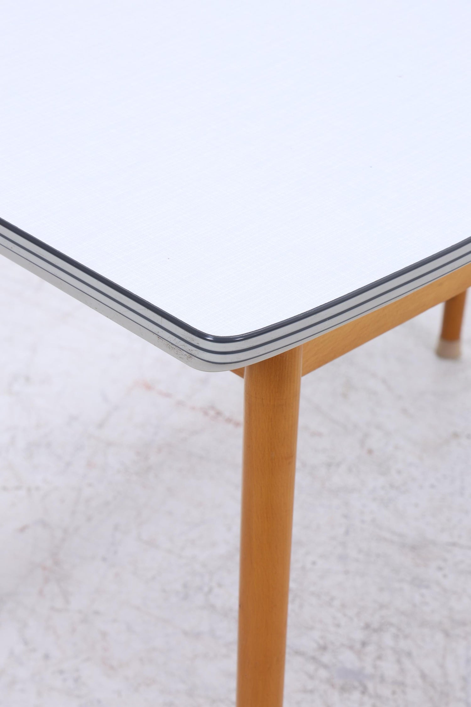 Vintage Küchentisch 60er Jahre | Mid Century Esstisch Tisch Retro 70er Holz Resopal Ausziehbar