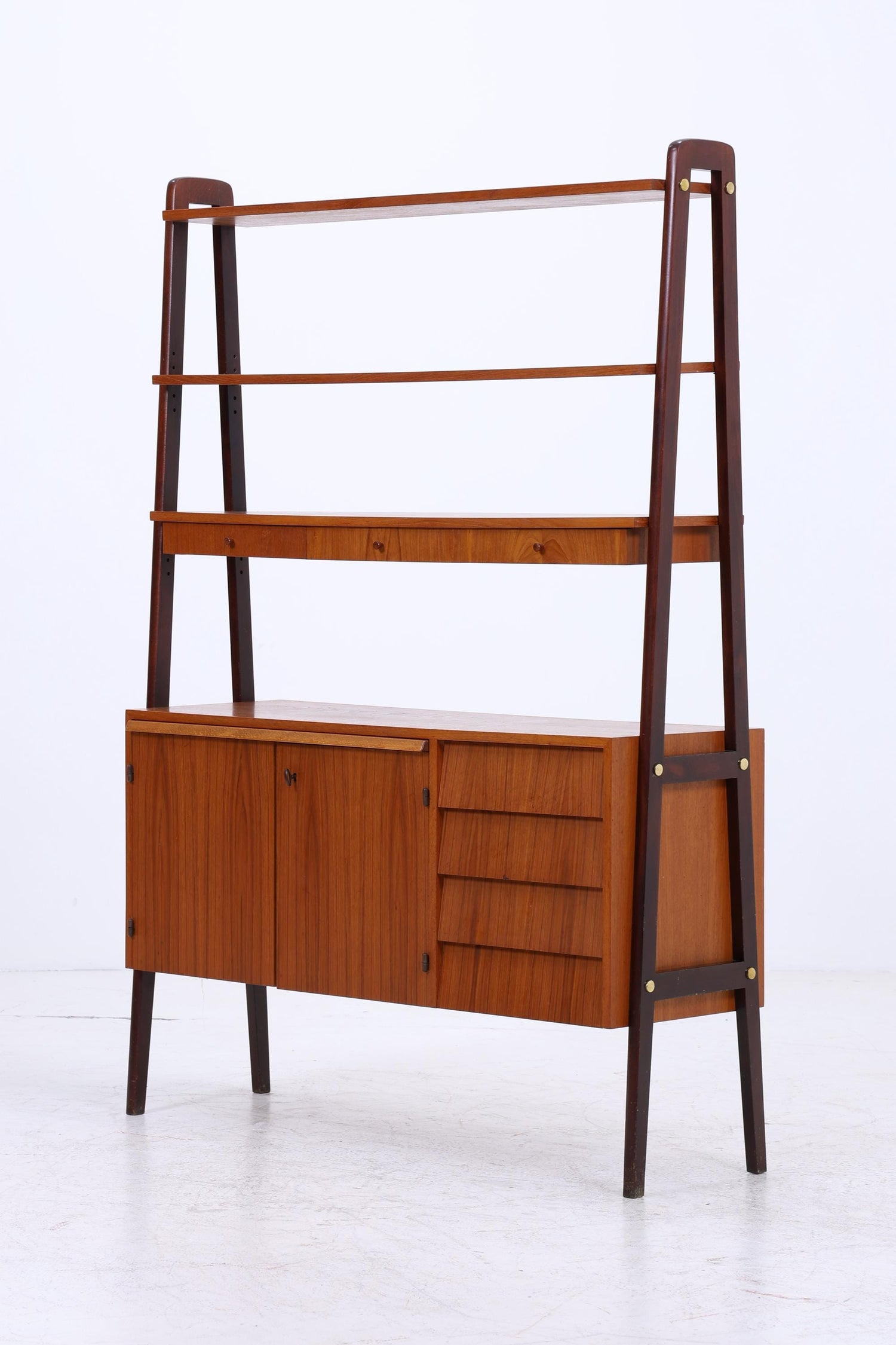 Vintage Teak Regal | Mid Century Schank Sekretär Retro Holz Aufbewahrung 60er 70er