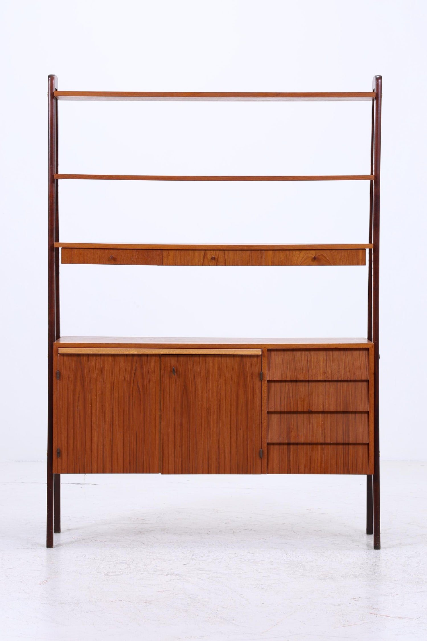 Vintage Teak Regal | Mid Century Schank Sekretär Retro Holz Aufbewahrung 60er 70er
