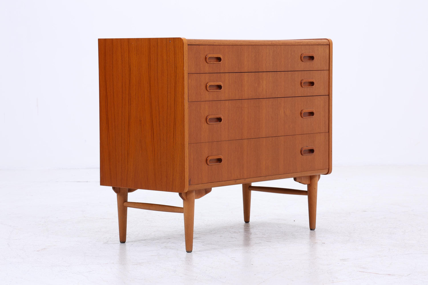 Vintage Teak Schubladen Kommode | Mid Century Schubladen Schrank | Holz Aufbewahrung 60er 70er Jahre