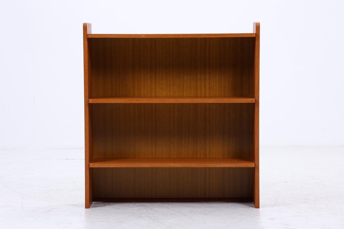 Kleines Vintage Teak Bücherregal | Mid Century Regal | 60er Retro Holz Aufbewahrung