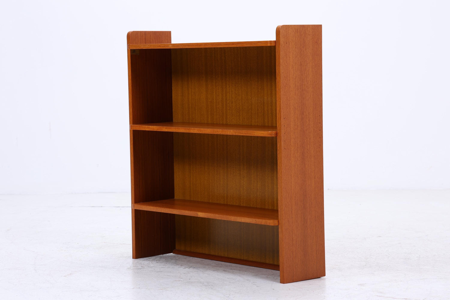 Kleines Vintage Teak Bücherregal | Mid Century Regal | 60er Retro Holz Aufbewahrung