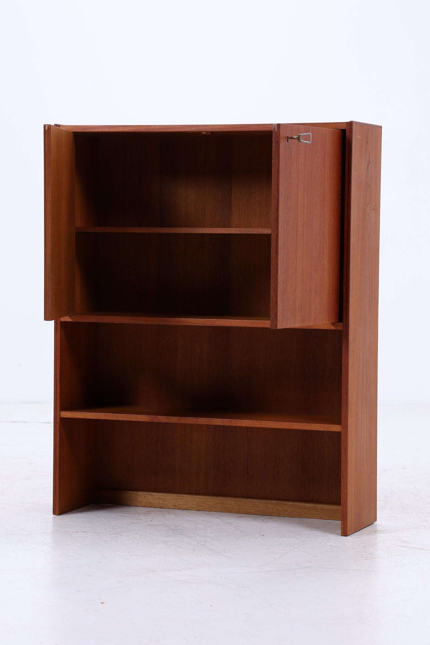 Kleines Vintage Teak Regal | Mid Century Schrank | 60er Retro Holz Aufbewahrung