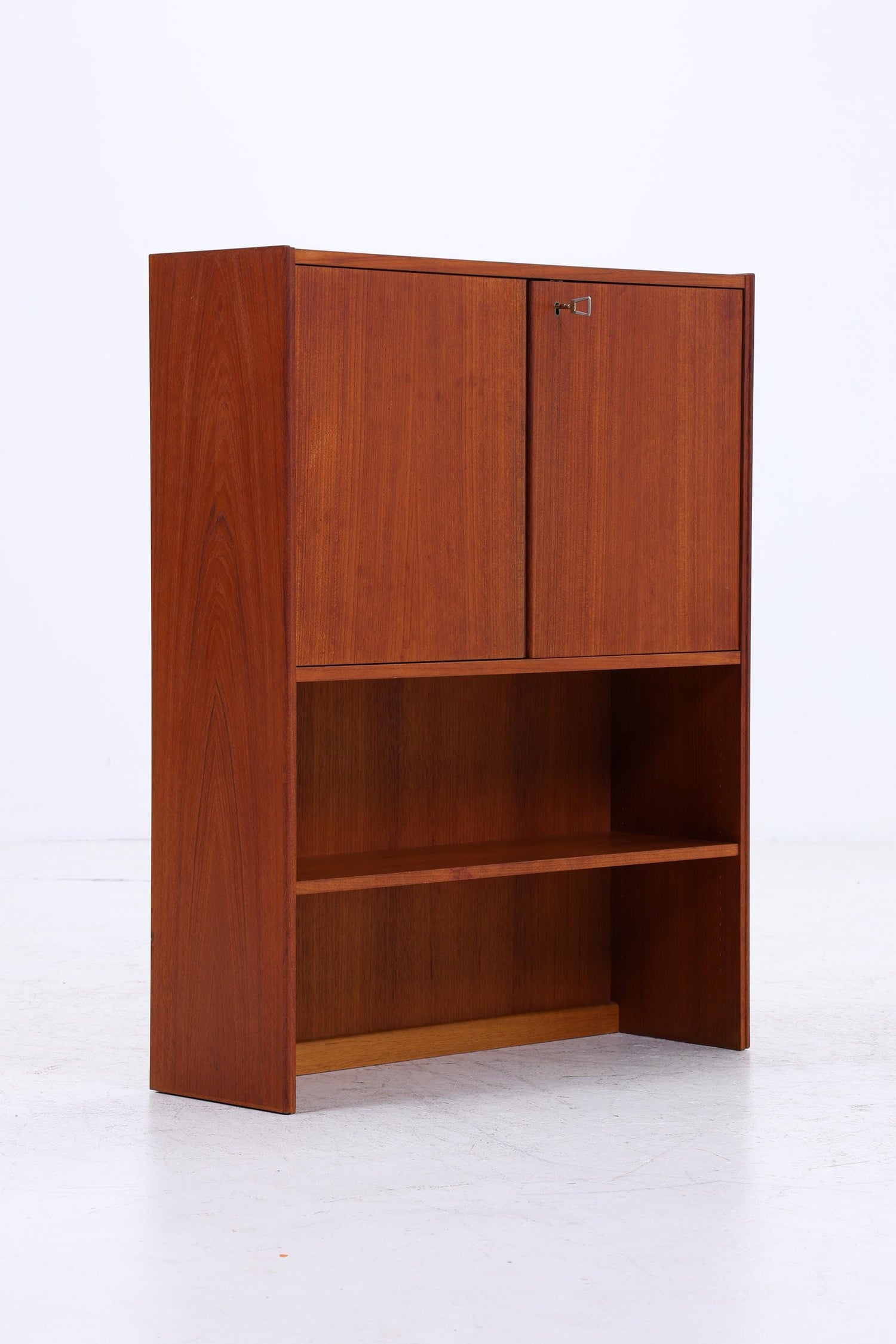 Kleines Vintage Teak Regal | Mid Century Schrank | 60er Retro Holz Aufbewahrung