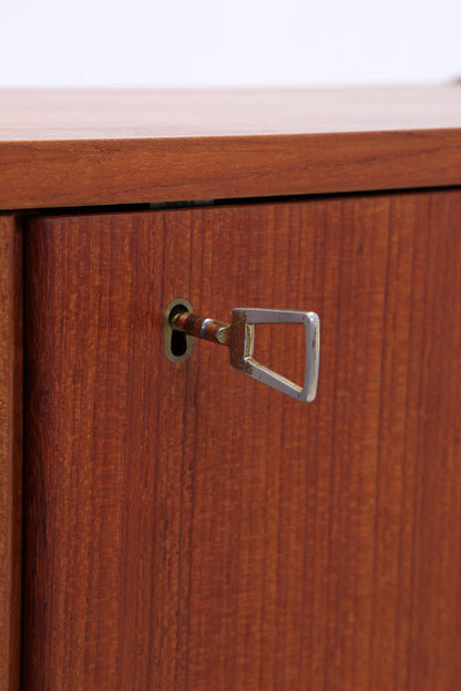 Kleines Vintage Teak Regal | Mid Century Schrank | 60er Retro Holz Aufbewahrung