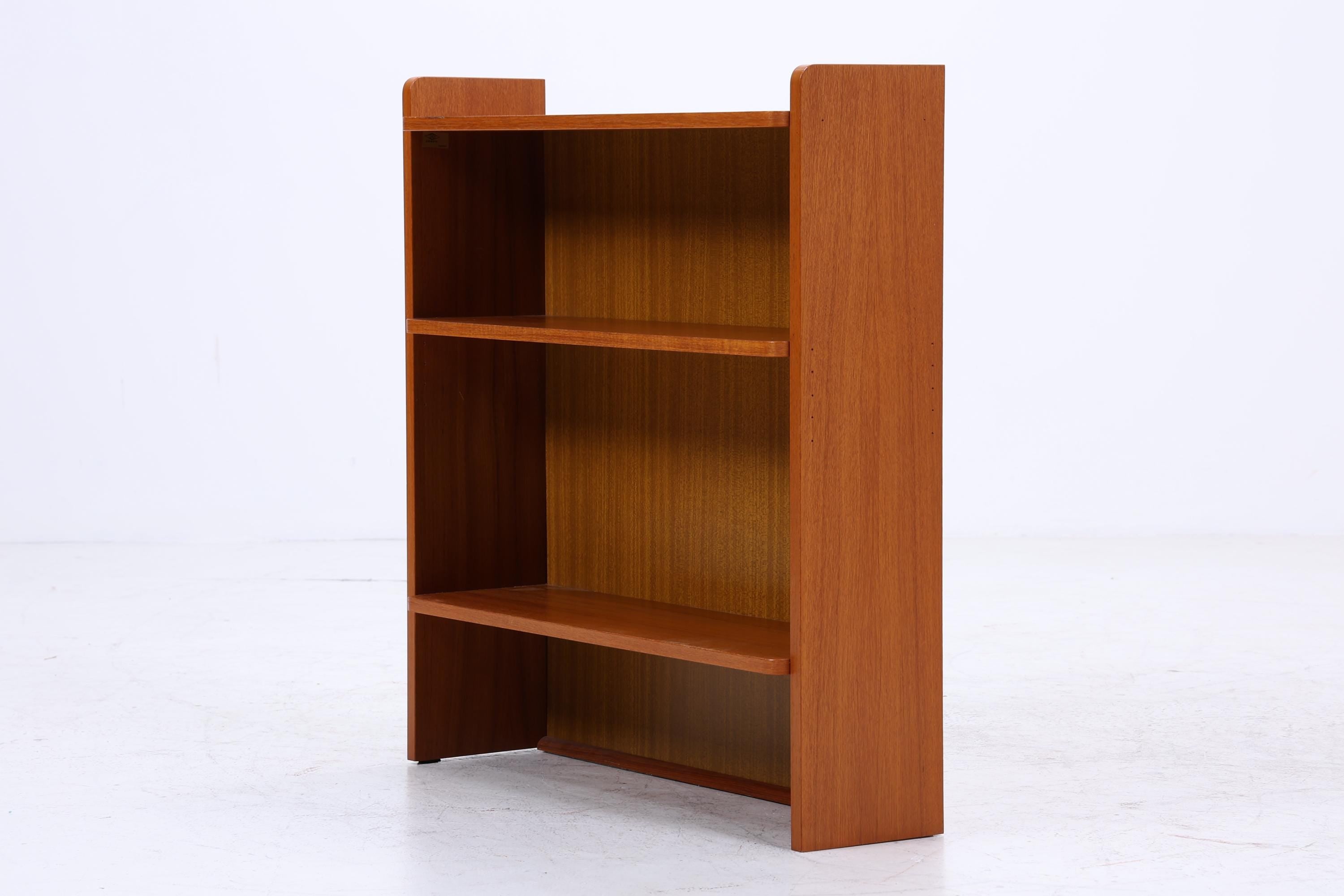Kleines Vintage Teak Bücherregal | Mid Century Regal | 60er Retro Holz Aufbewahrung