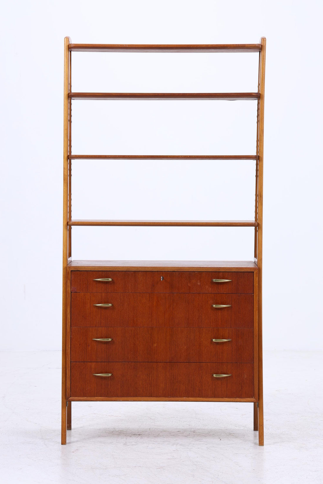 Vintage Teak Regal 60er Jahre | Mid Century Schank Retro Holz Aufbewahrung