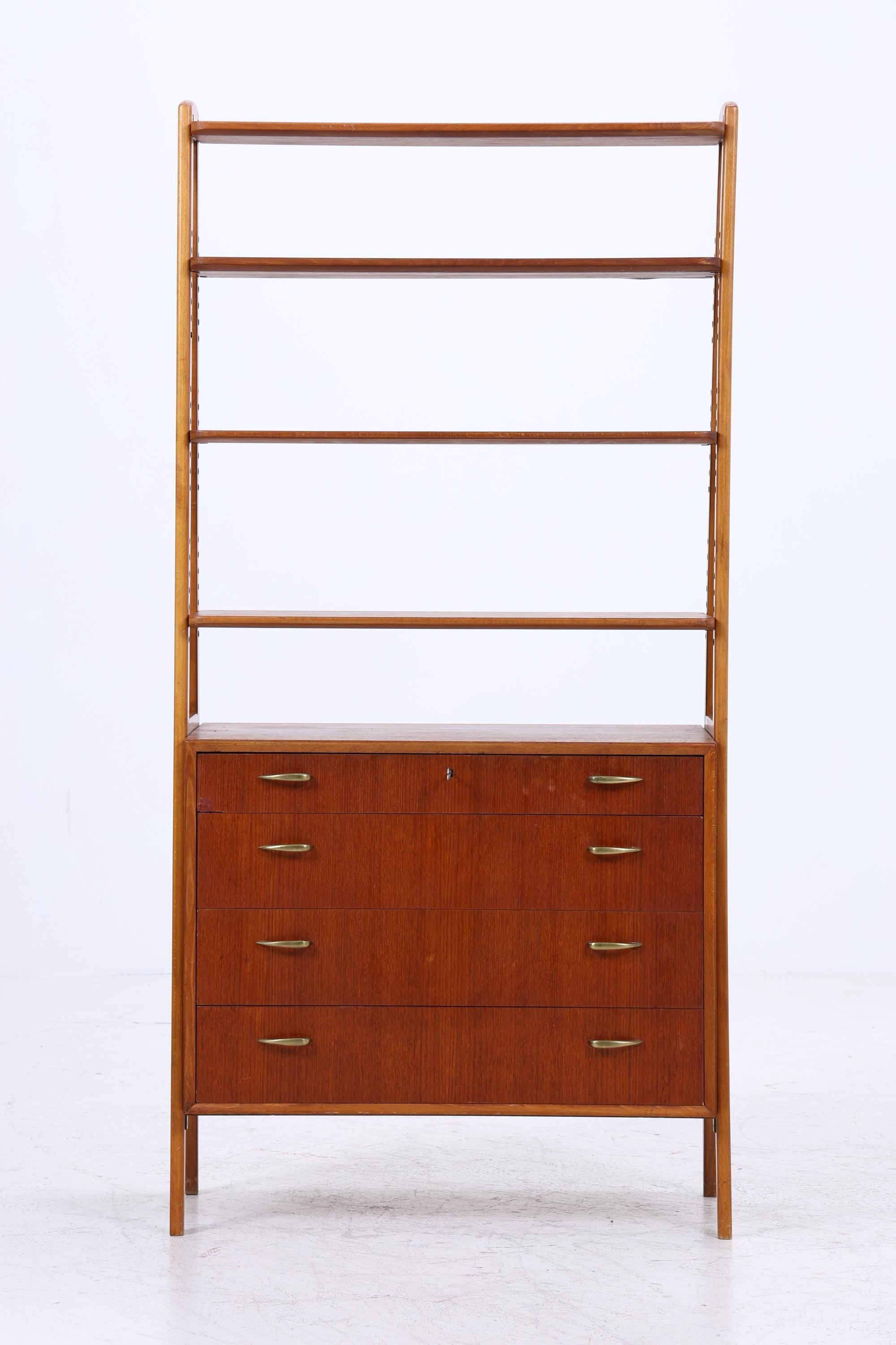 Vintage Teak Regal 60er Jahre | Mid Century Schank Retro Holz Aufbewahrung