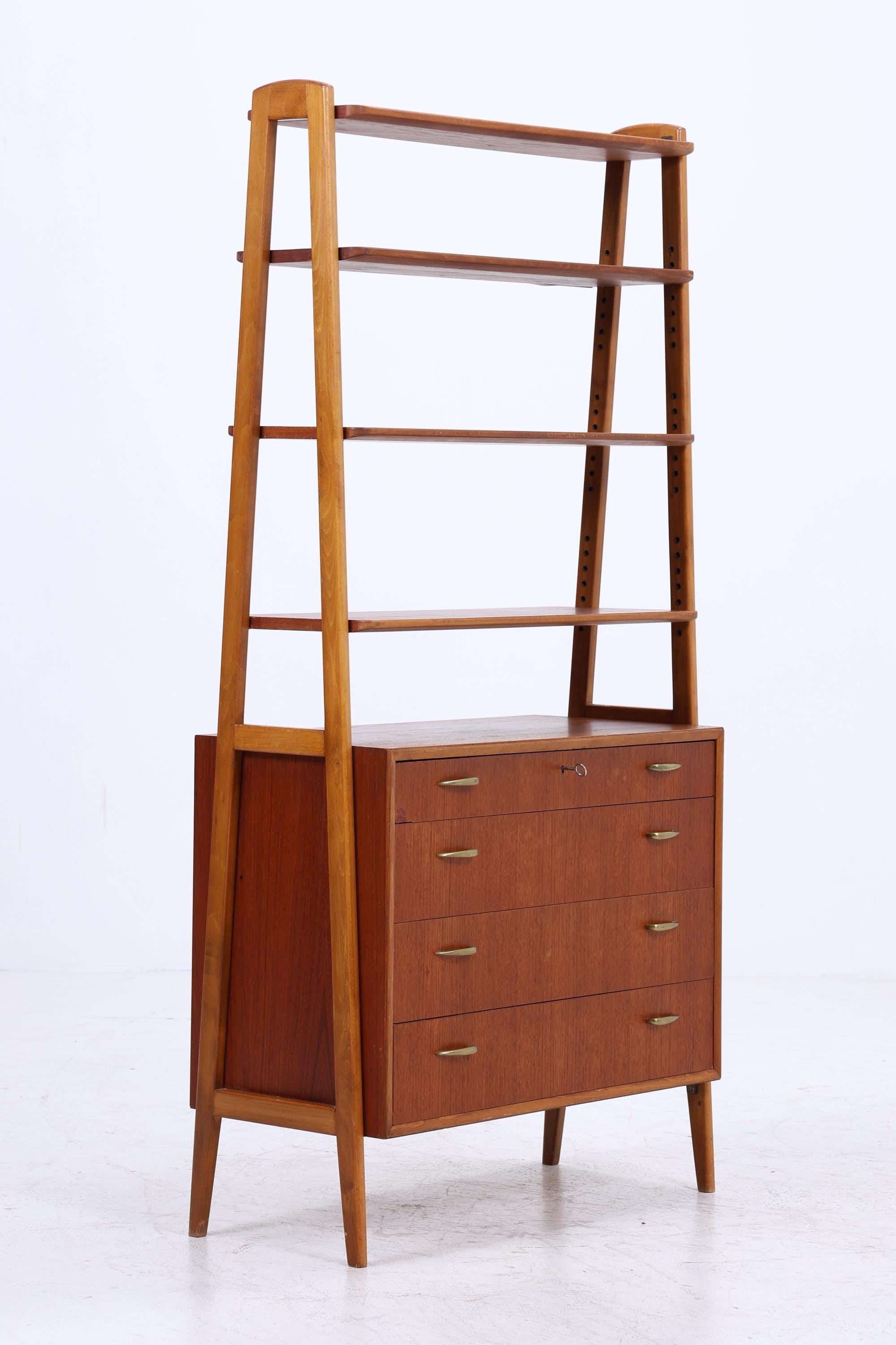 Vintage Teak Regal 60er Jahre | Mid Century Schank Retro Holz Aufbewahrung