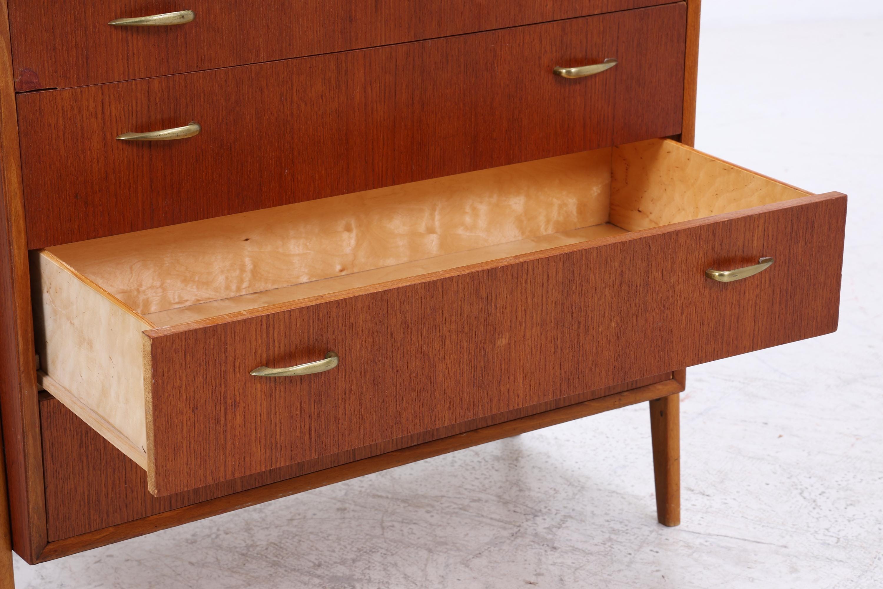 Vintage Teak Regal 60er Jahre | Mid Century Schank Retro Holz Aufbewahrung