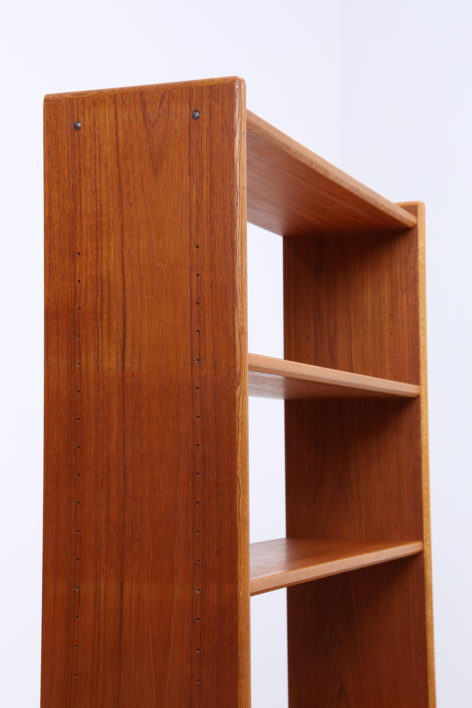 Vintage Teak Regal 60er Jahre | Mid Century Schrank mit Schiebetüren  Retro Holz Aufbewahrung