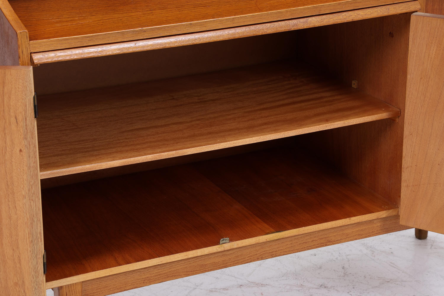Vintage Teak Regal 60er Jahre | Mid Century Bücherregal Sekretär Retro Holz Aufbewahrung