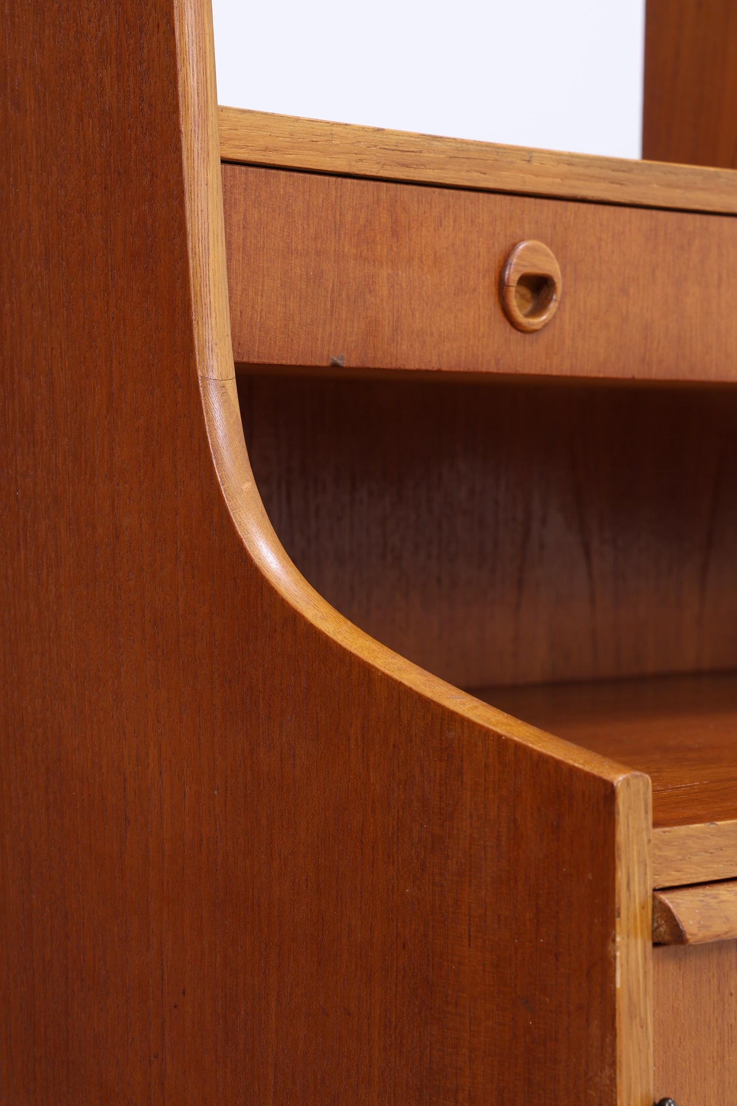 Vintage Teak Regal 60er Jahre | Mid Century Bücherregal Sekretär Retro Holz Aufbewahrung