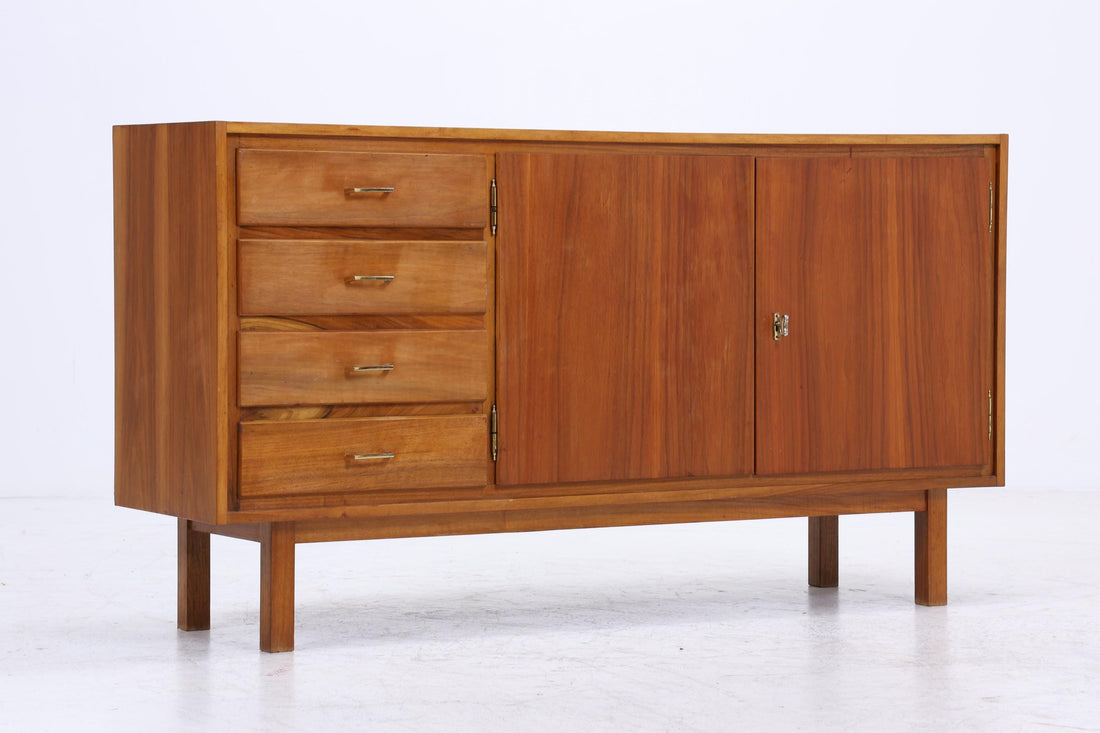 Vintage Sideboard 60er | Mid Century Schubladen Schrank | Retro Holz Aufbewahrung