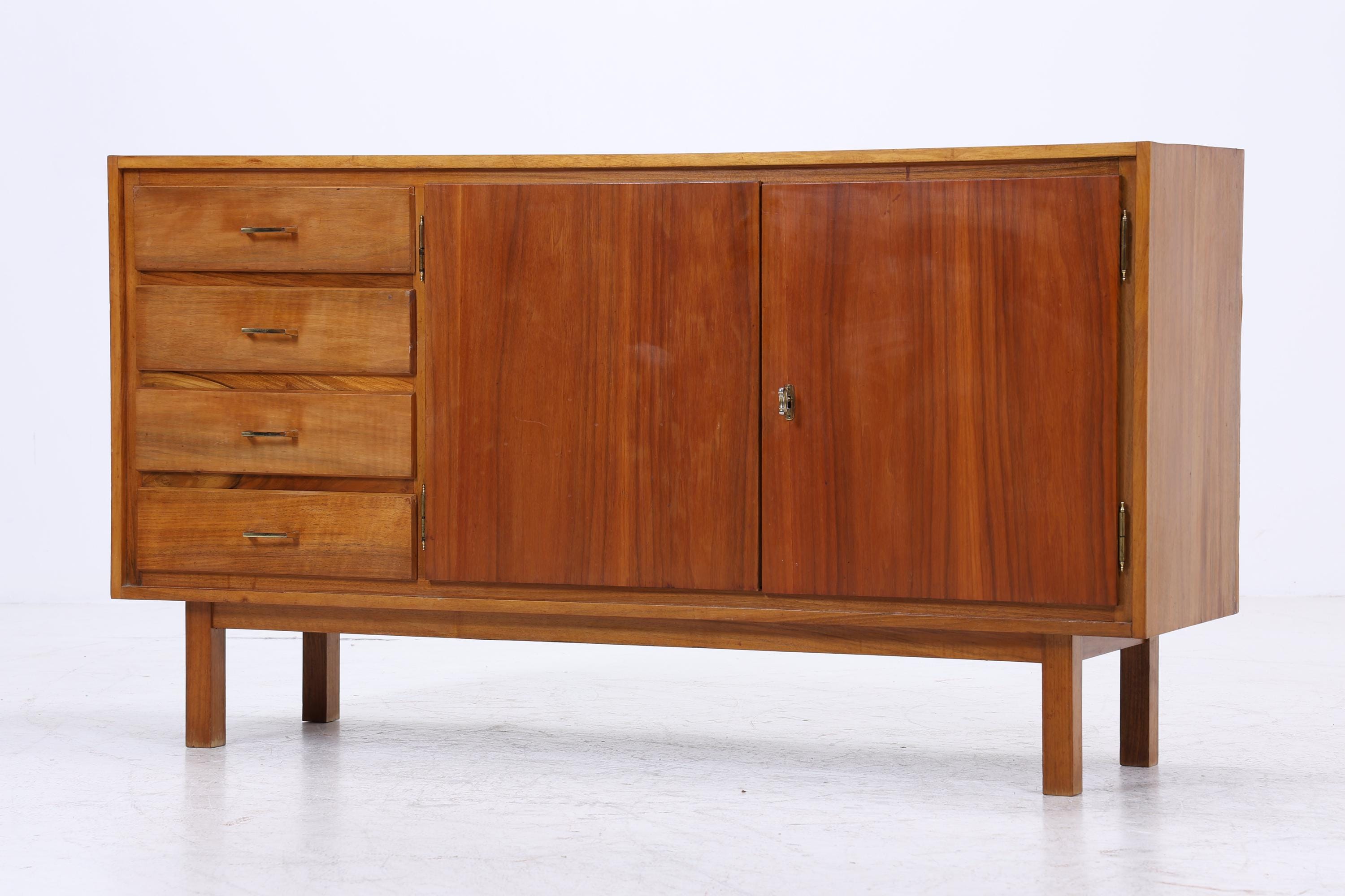 Vintage Sideboard 60er | Mid Century Schubladen Schrank | Retro Holz Aufbewahrung