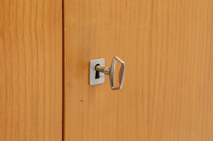 Vintage Sideboard 60er Jahre | Mid Century Lowboard mit Schubladen &amp; Fächern Holz Aufbewahrung