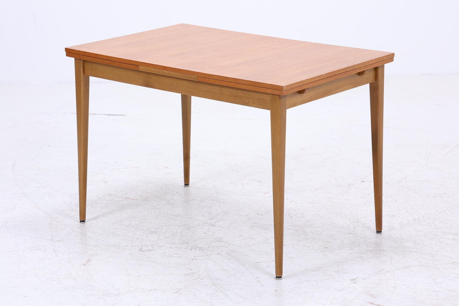 Vintage Teak Esstisch | Mid-Century Ausziehbarer Küchentisch 1960er Teak Holz