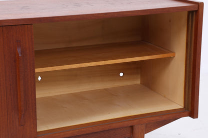 Vintage Teak Sideboard 60er Jahre | Mid Century Anrichte mit Schubladen &amp; Fächern Retro Holz Aufbewahrung