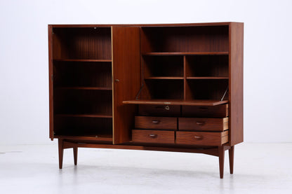 Vintage Teak Schrank 60er Jahre | Mid Century Highboard Holz Aufbewahrung