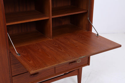 Vintage Teak Schrank 60er Jahre | Mid Century Highboard Holz Aufbewahrung