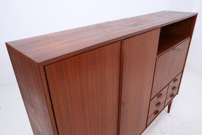 Vintage Teak Schrank 60er Jahre | Mid Century Highboard Holz Aufbewahrung