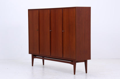Vintage Teak Schrank 60er Jahre | Mid Century Highboard Schubladen Holz Aufbewahrung