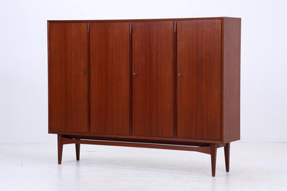 Vintage Teak Schrank 60er Jahre | Mid Century Highboard Schubladen Holz Aufbewahrung
