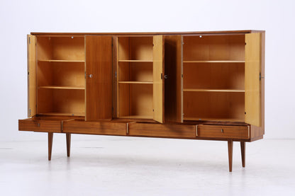XXL Vintage Schrank 60er Jahre | Mid Century Highboard Schubladen Holz Aufbewahrung