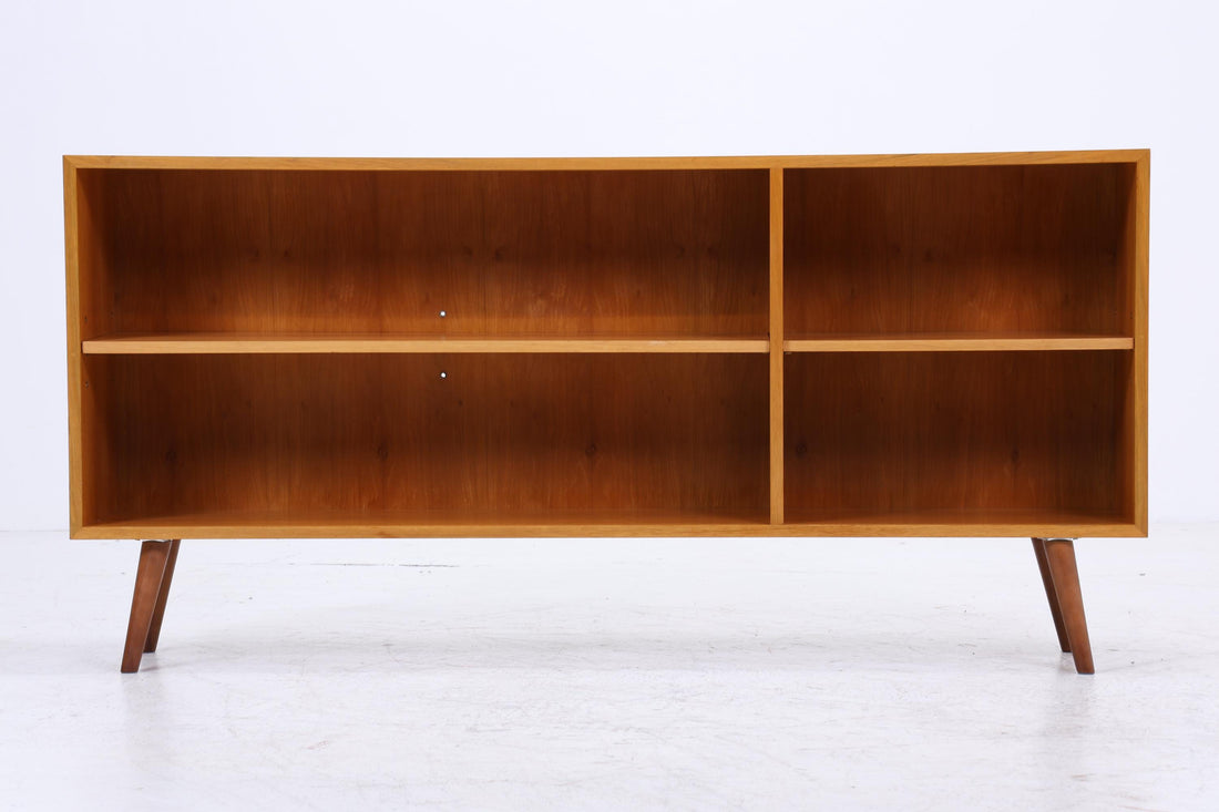 Vintage Nussbaum Sideboard 60er Jahre | Mid Century Regal Anrichte Retro Holz Aufbewahrung