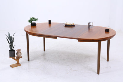 Runder Vintage Küchentisch 60er Jahre | Mid Century Esstisch Tisch Retro 70er Holz Ausziehbar